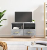 VidaXL Tv-meubel 80x36x50 cm bewerkt hout betongrijs
