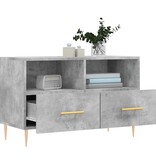 VidaXL Tv-meubel 80x36x50 cm bewerkt hout betongrijs