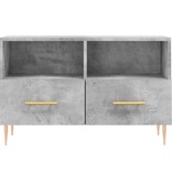 VidaXL Tv-meubel 80x36x50 cm bewerkt hout betongrijs