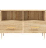 Tv-meubel 80x36x50 cm bewerkt hout sonoma eiken