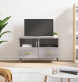 Tv-meubel 80x36x50 cm bewerkt hout grijs sonoma eikenkleurig