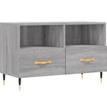 Tv-meubel 80x36x50 cm bewerkt hout grijs sonoma eikenkleurig