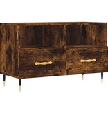 Tv-meubel 80x36x50 cm bewerkt hout gerookt eikenkleurig