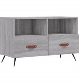 VidaXL Tv-meubel 80x36x50 cm bewerkt hout grijs sonoma eikenkleurig