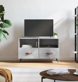 VidaXL Tv-meubel 80x36x50 cm bewerkt hout betongrijs