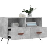 VidaXL Tv-meubel 80x36x50 cm bewerkt hout betongrijs