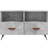 VidaXL Tv-meubel 80x36x50 cm bewerkt hout betongrijs