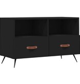 VidaXL Tv-meubel 80x36x50 cm bewerkt hout zwart