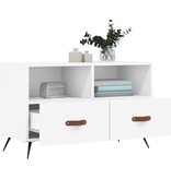 VidaXL Tv-meubel 80x36x50 cm bewerkt hout wit