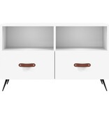 VidaXL Tv-meubel 80x36x50 cm bewerkt hout wit