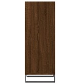 vidaXL Dressoir 34,5x32,5x90 cm bewerkt hout bruineikenkleurig