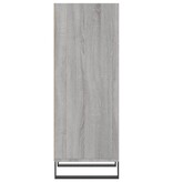 VidaXL Dressoir 34,5x32,5x90 cm bewerkt hout grijs sonoma eikenkleurig