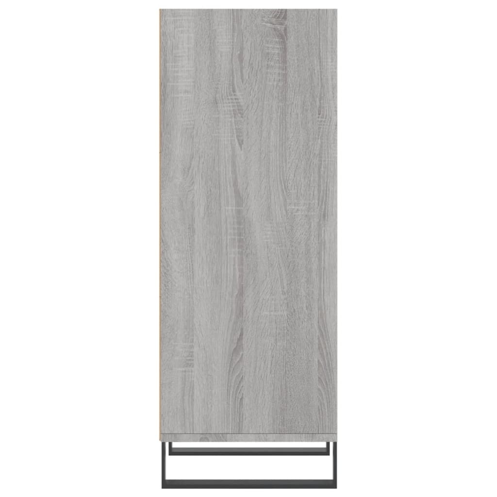 VidaXL Dressoir 34,5x32,5x90 cm bewerkt hout grijs sonoma eikenkleurig