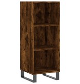 VidaXL Dressoir 34,5x32,5x90 cm bewerkt hout gerookt eikenkleurig