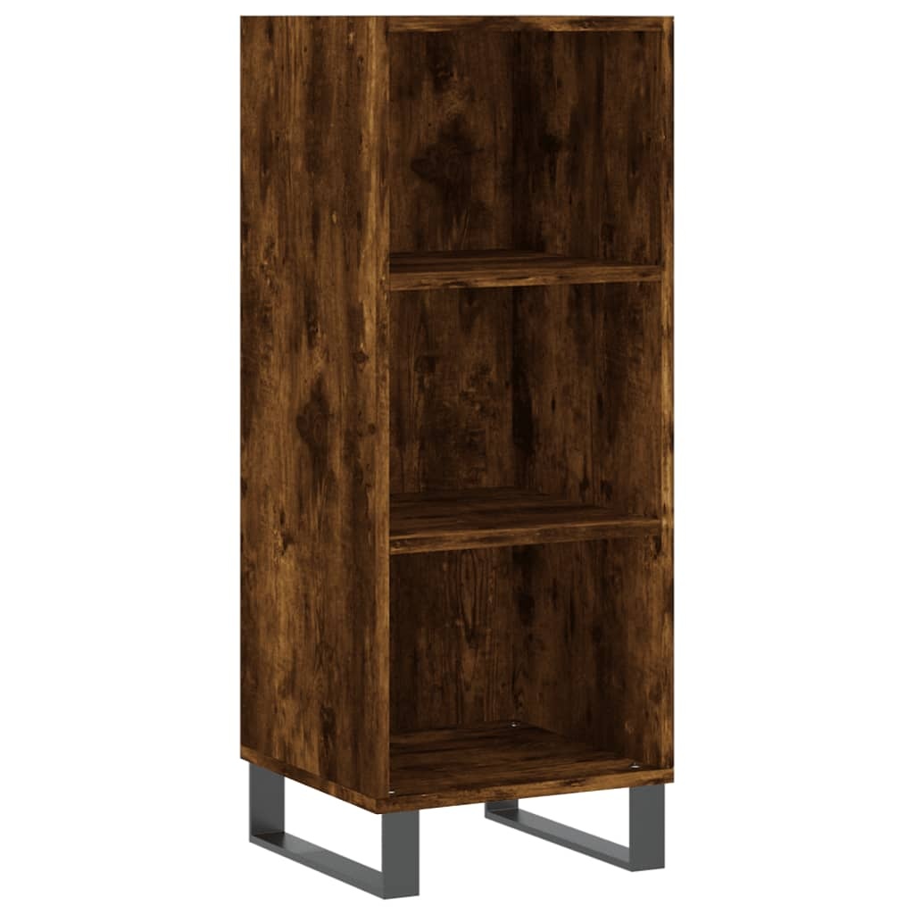 VidaXL Dressoir 34,5x32,5x90 cm bewerkt hout gerookt eikenkleurig