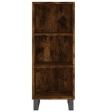 VidaXL Dressoir 34,5x32,5x90 cm bewerkt hout gerookt eikenkleurig