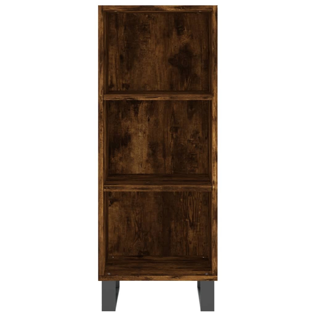 VidaXL Dressoir 34,5x32,5x90 cm bewerkt hout gerookt eikenkleurig