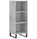 VidaXL Dressoir 34,5x32,5x90 cm bewerkt hout betongrijs