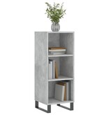 VidaXL Dressoir 34,5x32,5x90 cm bewerkt hout betongrijs