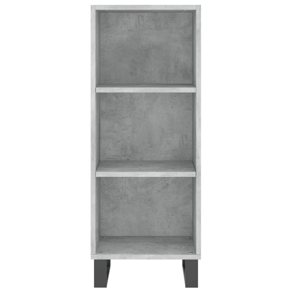 VidaXL Dressoir 34,5x32,5x90 cm bewerkt hout betongrijs