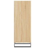 vidaXL Dressoir 34,5x32,5x90 cm bewerkt hout sonoma eikenkleurig