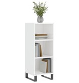 VidaXL Dressoir 34,5x32,5x90 cm bewerkt hout hoogglans wit