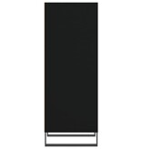 vidaXL Dressoir 34,5x32,5x90 cm bewerkt hout zwart