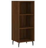 VidaXL Dressoir 34,5x32,5x90 cm bewerkt hout bruineikenkleurig