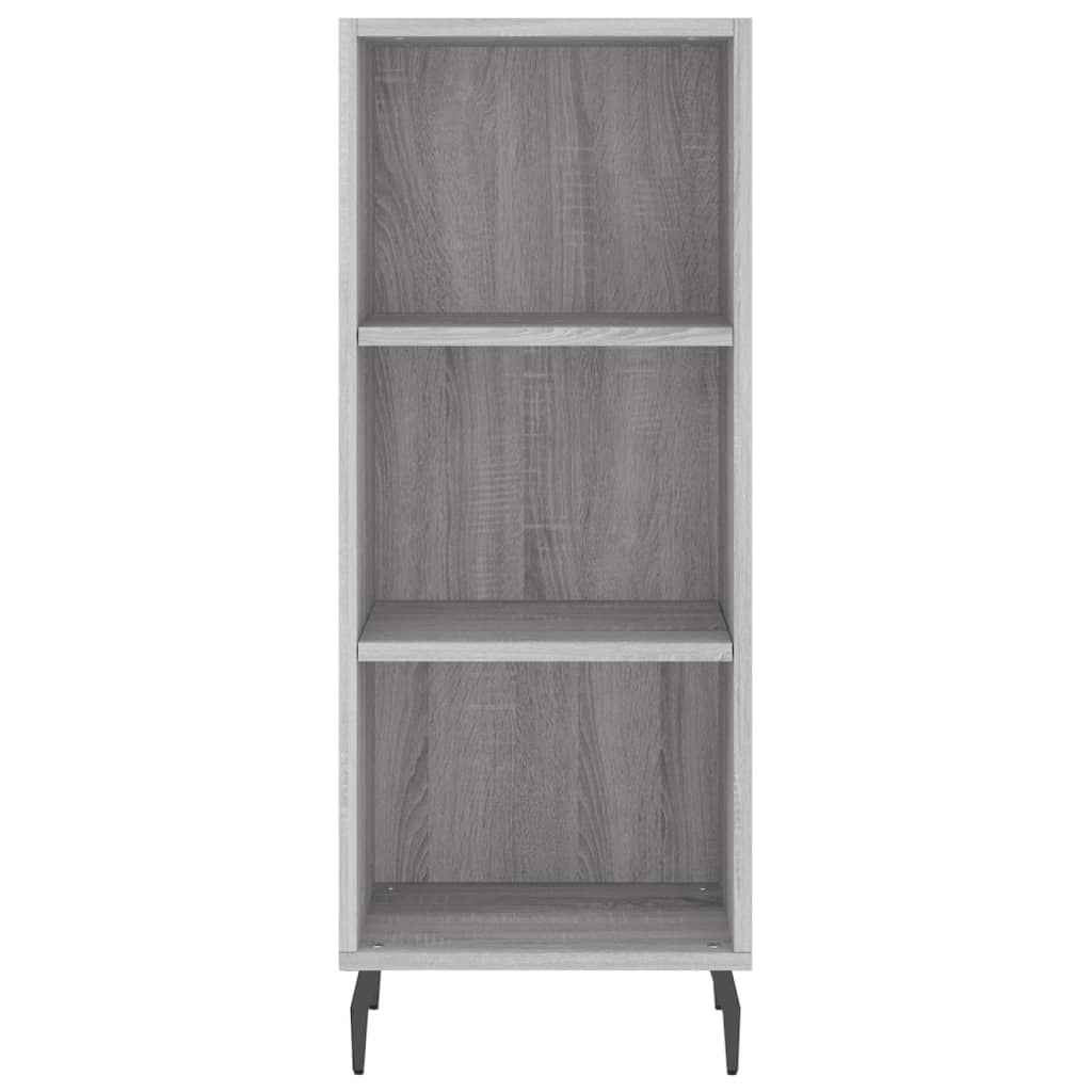 VidaXL Dressoir 34,5x32,5x90 cm bewerkt hout grijs sonoma eikenkleurig