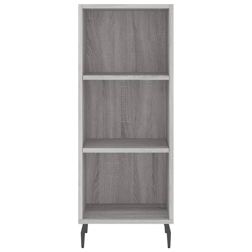 vidaXL Dressoir 34,5x32,5x90 cm bewerkt hout grijs sonoma eikenkleurig