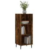 VidaXL Dressoir 34,5x32,5x90 cm bewerkt hout gerookt eikenkleurig