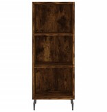 VidaXL Dressoir 34,5x32,5x90 cm bewerkt hout gerookt eikenkleurig