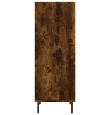 VidaXL Dressoir 34,5x32,5x90 cm bewerkt hout gerookt eikenkleurig