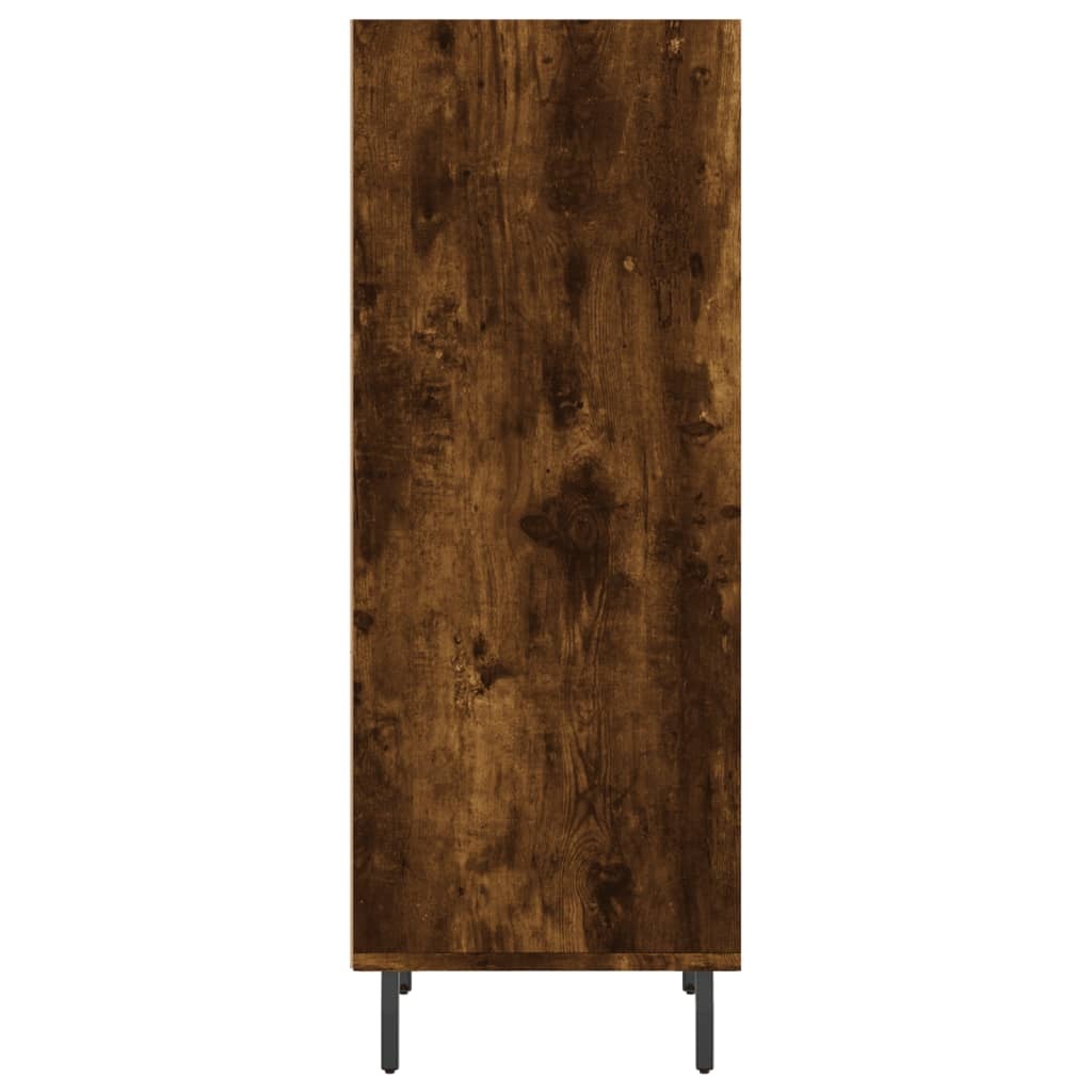 VidaXL Dressoir 34,5x32,5x90 cm bewerkt hout gerookt eikenkleurig