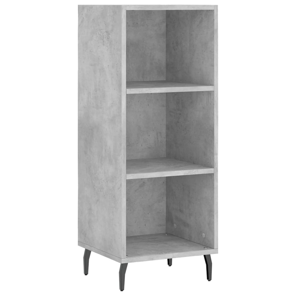 VidaXL Dressoir 34,5x32,5x90 cm bewerkt hout betongrijs