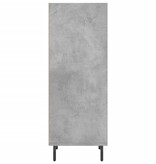 VidaXL Dressoir 34,5x32,5x90 cm bewerkt hout betongrijs