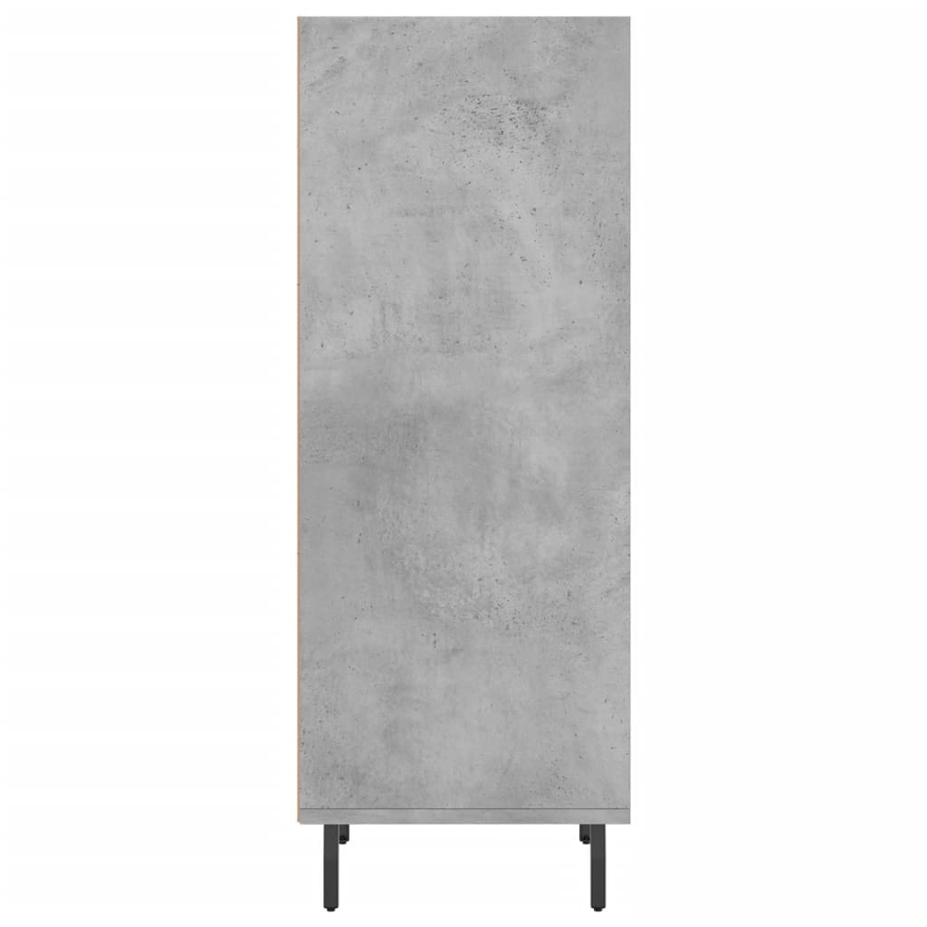 VidaXL Dressoir 34,5x32,5x90 cm bewerkt hout betongrijs