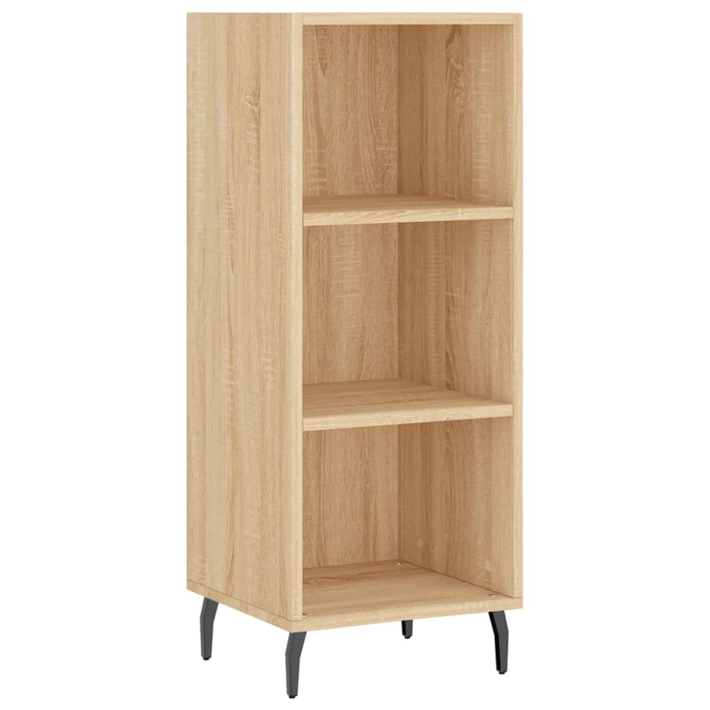 vidaXL Dressoir 34,5x32,5x90 cm bewerkt hout sonoma eikenkleurig