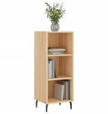 VidaXL Dressoir 34,5x32,5x90 cm bewerkt hout sonoma eikenkleurig