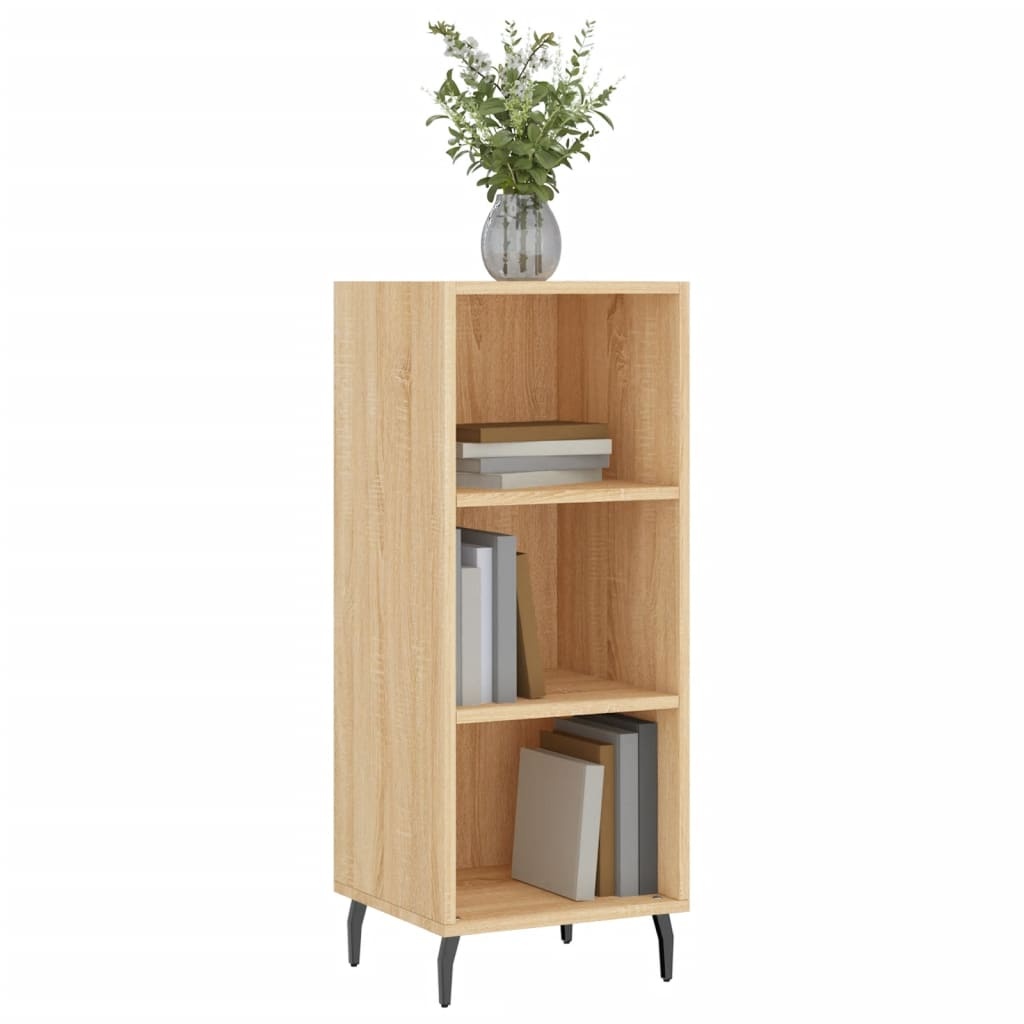 VidaXL Dressoir 34,5x32,5x90 cm bewerkt hout sonoma eikenkleurig