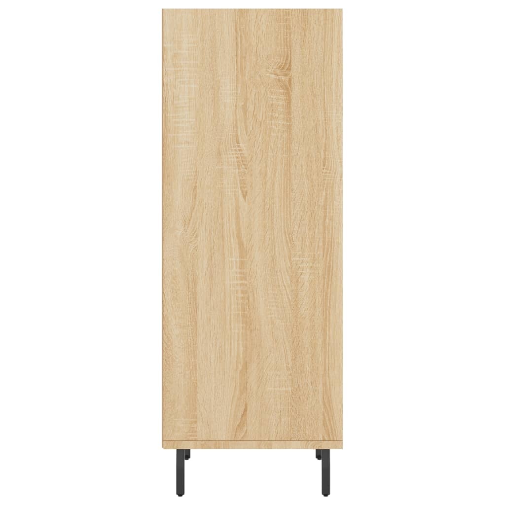 VidaXL Dressoir 34,5x32,5x90 cm bewerkt hout sonoma eikenkleurig
