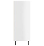 VidaXL Dressoir 34,5x32,5x90 cm bewerkt hout hoogglans wit