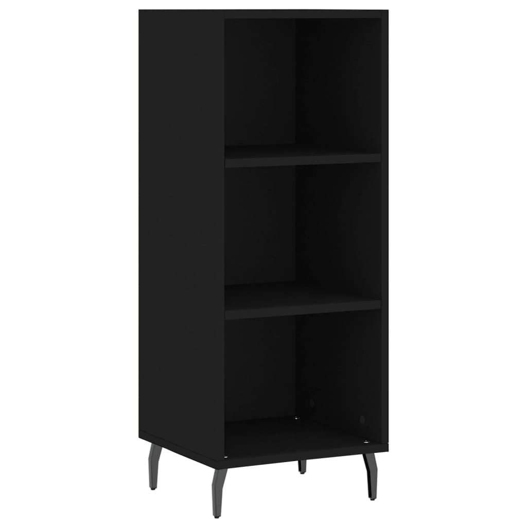 VidaXL Dressoir 34,5x32,5x90 cm bewerkt hout zwart