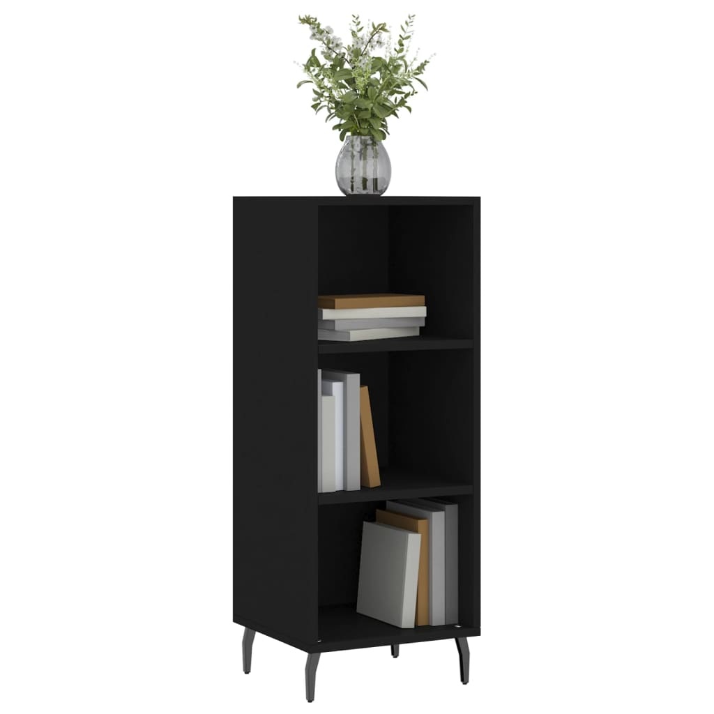 VidaXL Dressoir 34,5x32,5x90 cm bewerkt hout zwart