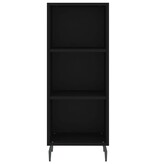 VidaXL Dressoir 34,5x32,5x90 cm bewerkt hout zwart