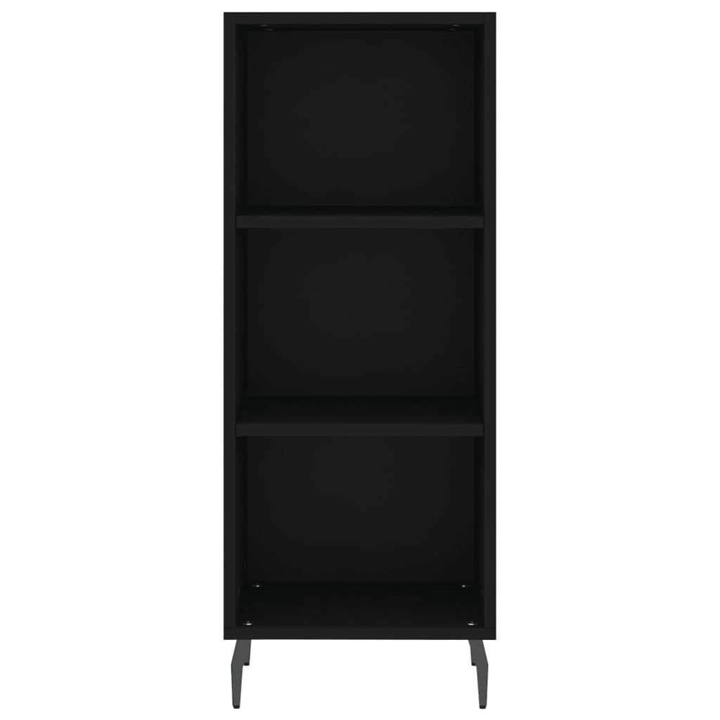 VidaXL Dressoir 34,5x32,5x90 cm bewerkt hout zwart