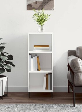 VidaXL Dressoir 34,5x32,5x90 cm bewerkt hout wit