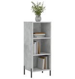 VidaXL Dressoir 34,5x32,5x90 cm bewerkt hout betongrijs