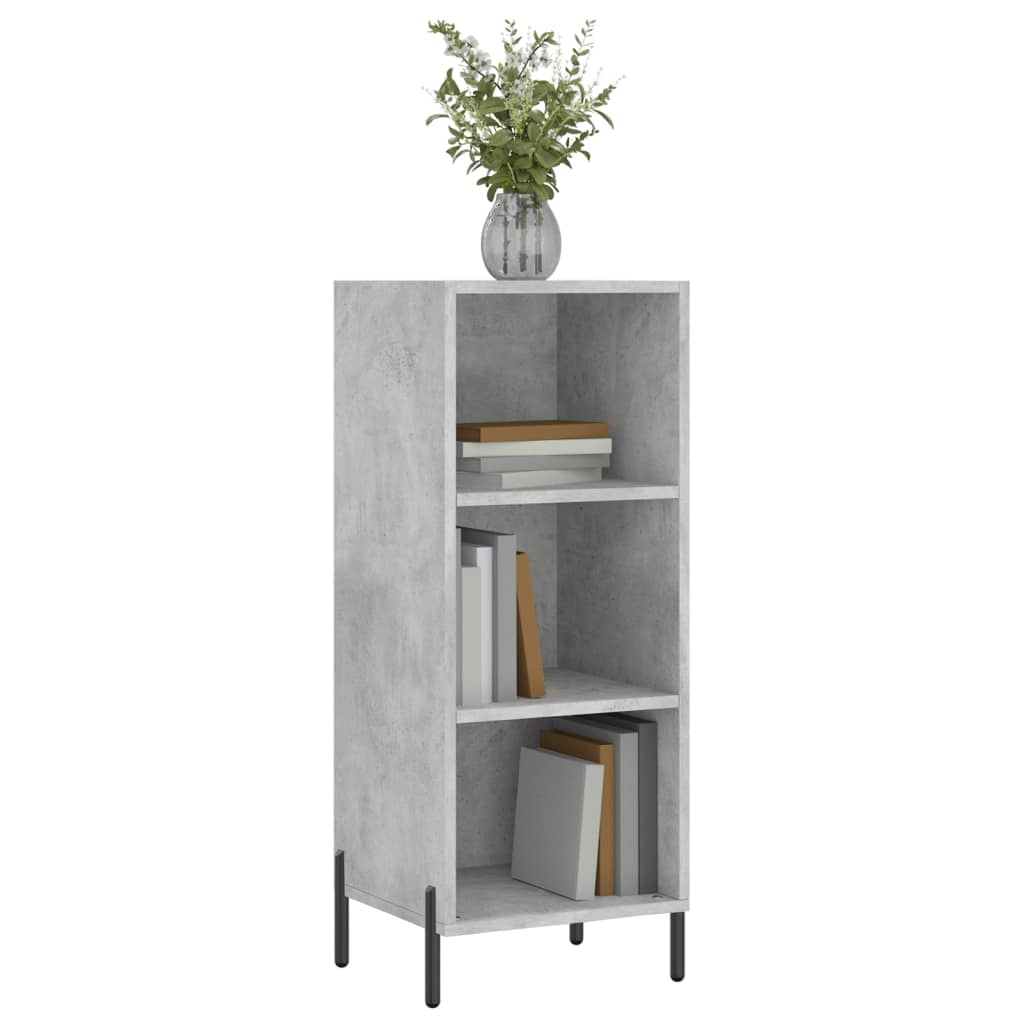 VidaXL Dressoir 34,5x32,5x90 cm bewerkt hout betongrijs