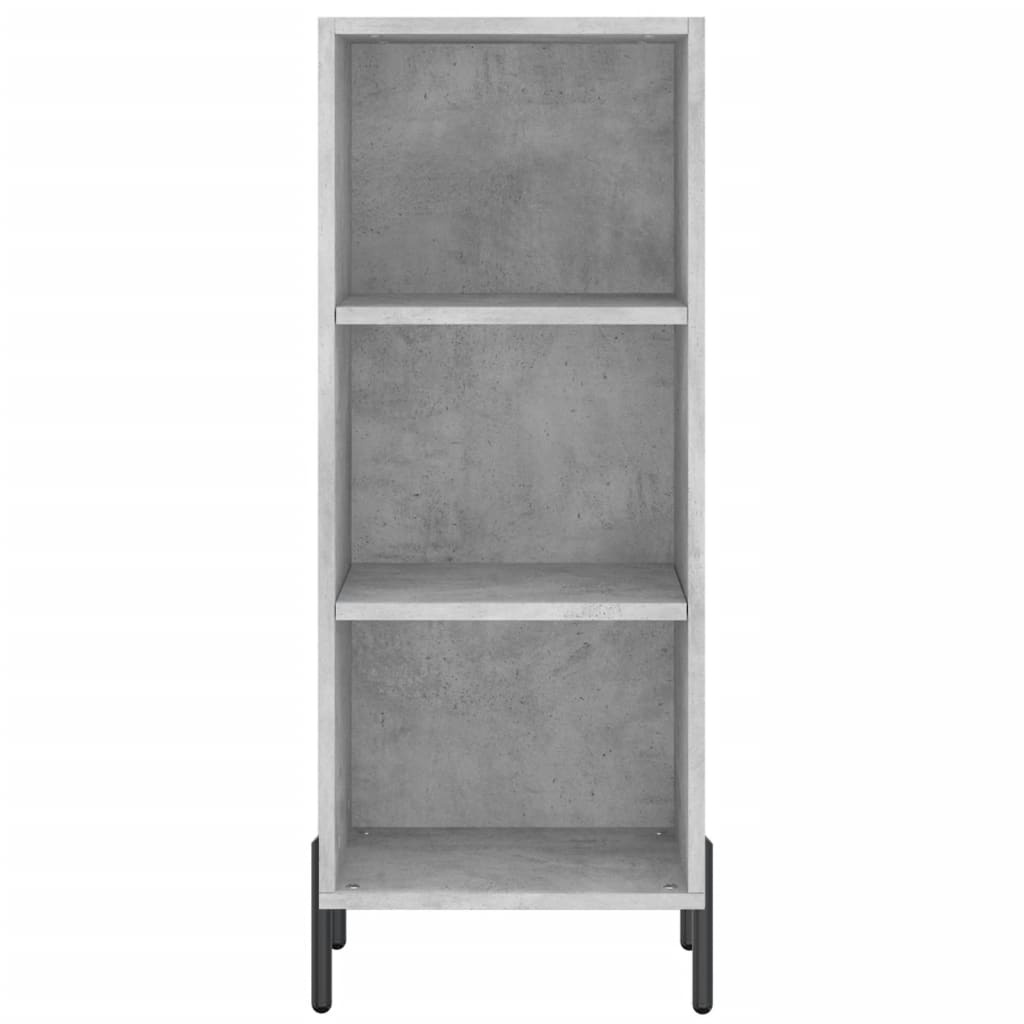 VidaXL Dressoir 34,5x32,5x90 cm bewerkt hout betongrijs